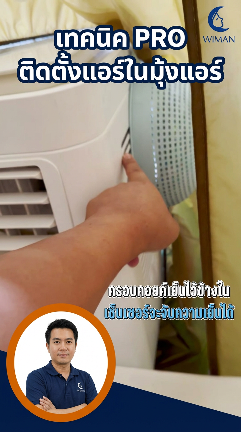 วิมานแอร์: ติดตั้งแอร์เคลื่อนที่ในมุ้งแอร์ ไม่ให้พอง เย็นฉ่ำ ประหยัดไฟ